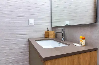 a bathroom with a sink and a mirror at Villa Orada 25 by Stay ici Algarve Holiday Rental in Albufeira