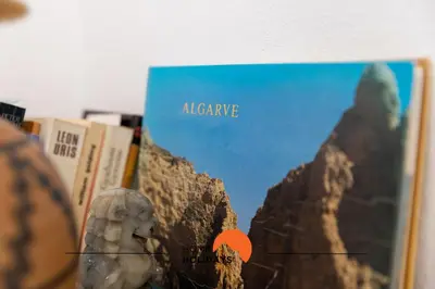 a book with the words albuquerque on the side of it at #132 Velamar 414 by Home Holidays in Albufeira