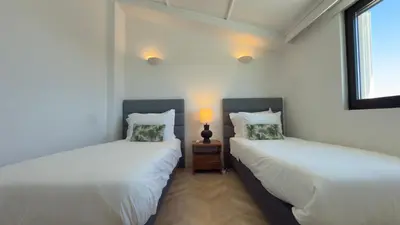 two toasters and a toaster on a counter at Penthouse S.Jorge Seaview T4 in Quarteira