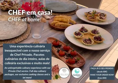 a table with plates of food on top of it at Ondas Verdes by OCvillas in Albufeira