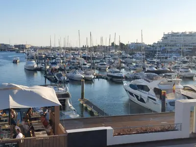 a marina filled with lots of boats in the water at Impervila 201 in Vilamoura