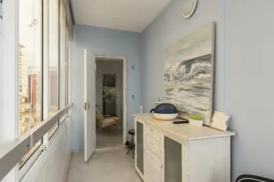 a bathroom with a counter with a bowl on it at Horizonte - Sea view by HD PROPERTIES in Quarteira