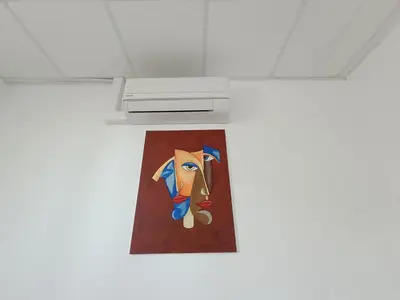 a painting of a horse on a wall at Albergaria Formosa in Faro