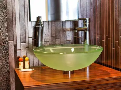 a green sink with a faucet in a bathroom at Dunas Salgados Apartment by Stay ici Algarve Holiday Rental in Albufeira
