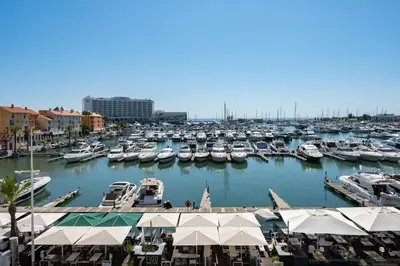 a marina filled with lots of boats in a harbor at Marina Vision Vilamoura in Vilamoura