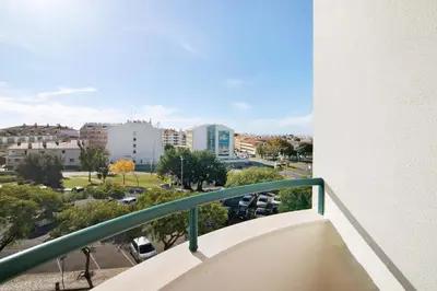 a view from a window of a city at T2 Tubio in Albufeira