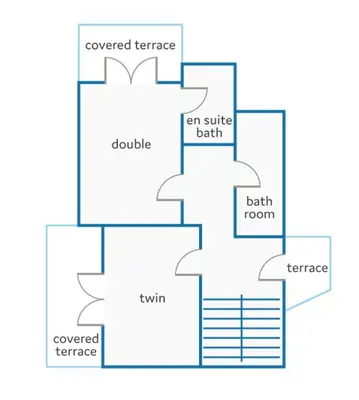 a block diagram of a house at Villa Casa Lourenco by Villa Plus in Albufeira