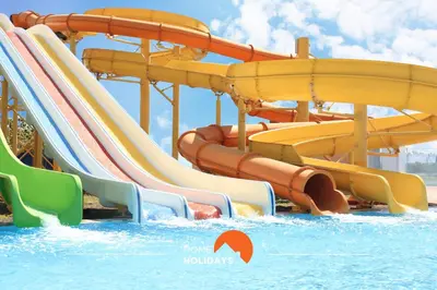 a water slide at a water park at #200 Panoramic Flat by Home Holidays in Albufeira