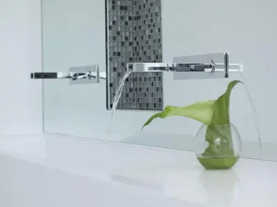 a bathroom with a sink and a vase with a plant at Phenomenal Algarve Villa Villa Flowerscape 4 Bedrooms Steam Room & Home in Almancil