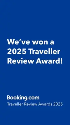 a blue sign that says weve won a traveler review award at Newly refurbished 2 bed appt Vilamoura in Vilamoura
