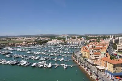 a harbor filled with lots of boats in the water at Two Bedroom Laguna Village - By Vilamoura Sun in Quarteira