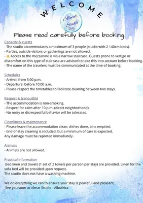 a screenshot of a page of a document at Almar Studio - Albufeira - Praia dos pescadores in Albufeira