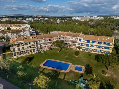an aerial view of a large apartment complex with a swimming pool at Apartment T2 Cassias VIP Properties by Interhome in Vilamoura