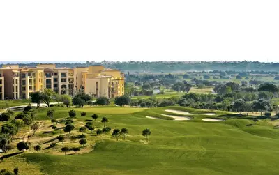 a view of the golf course at the resort at The Residences Vilamoura, Apartment Melissa in Vilamoura