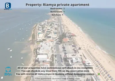 a map of a beach with a bunch of condos at Blife Riamya private apartment in Faro