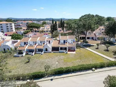 an aerial view of a large house at Villa Serenity Falésia by HelloVacations in Albufeira