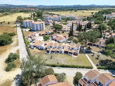 an aerial view of a residential neighborhood with houses at Villa Serenity Falésia by HelloVacations in Albufeira