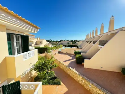 a view from the balcony of a house at Casa Coral Azul in Albufeira