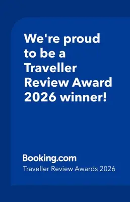 a blue sign that says were proud to be a traveller review award winner at Villa 2BDR with sea view, private pool in Albufeira