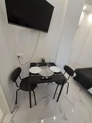 a bathroom with a shower and a toilet at Albufeira flats in Albufeira