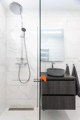 a bathroom with a shower and a sink at #221 Cerro Grande by Home Holidays in Albufeira