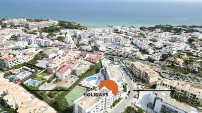 an aerial view of a city with the ocean at #284 Vista das Ondas by Home Holidays in Albufeira