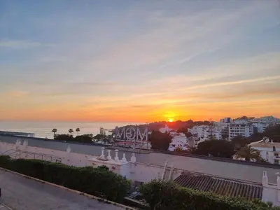 a view of the sunset from the roof of a building at Mar à Vista Apartment in Albufeira