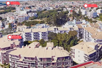 an aerial view of a city with buildings at #271 T2 Bicos Flat U by Home Holidays in Albufeira