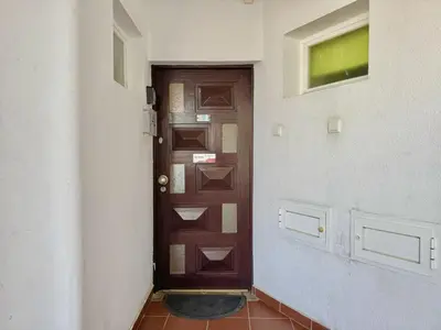 a hallway with a door in a room at Albufeira Ocean View III by Homing in Albufeira