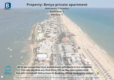 a page of a map of a beach at Blife Benya private apartment in Faro