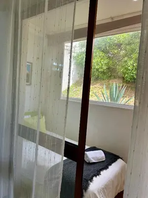 a room with a window and a bed in a room at OldTownPool Albufeira in Albufeira