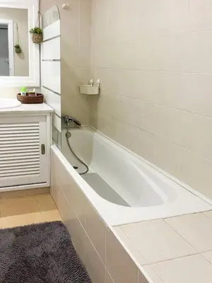 a bathroom with a sink and a toilet and a mirror at Apart Salgados Village - Near to the Beach - BY BEDZY in Guia