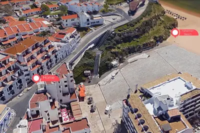 an overhead view of a city with buildings and a street at #327 Corcovada 43 Vista Piscina by Home Holidays in Albufeira