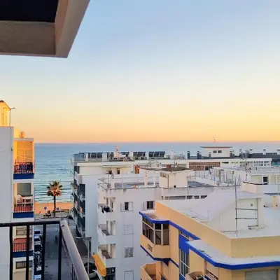 Quarteira flat AC balcony and view
