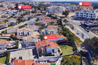 an aerial view of a city with houses at #329 Families Only - Jacaranda by Home Holidays in Albufeira