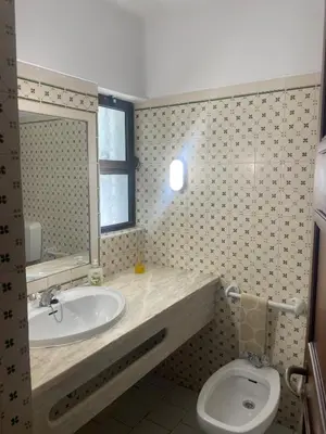 a bathroom with a sink and a toilet at Apartamento em São Rafael in Albufeira