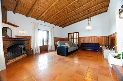 a room with a staircase in a house at Casa Gralheira - Private Pool & Sea View in Albufeira
