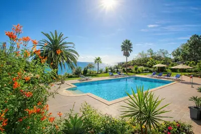 an image of a swimming pool at a resort at Ocean Bliss II- Panoramic Sea View - 20m to Beach - 2 Swimming Pools - Private Parking in Albufeira