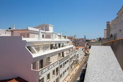 a view from the top of a building at Central 2 Beedroms Old Tow Apartment in Albufeira