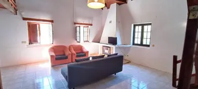 a living room with a couch and two chairs at Quinta do Lagar - 08 in Albufeira
