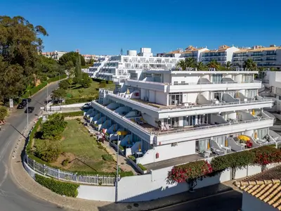an aerial view of a large white building at Apartment Viva One - Vip Properties by Interhome in Albufeira