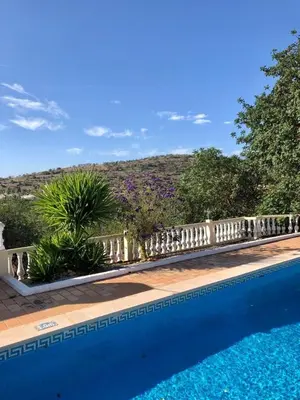 a swimming pool with a view of a mountain at Casa Mariano Private Heated Pool With Views and AC