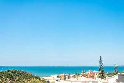a view of the beach and the ocean at Villa Gale Coast in Guia