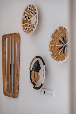 a wall with three different types of records on it at Casa Joaninha - Heated pool - Algarve in Algoz