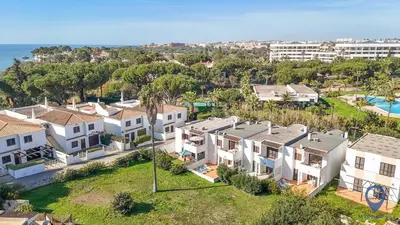 an aerial view of a group of houses at Balaia Mar 63A by MTPhomes in Albufeira