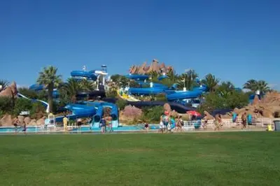 a large water park with a water slide at Deluxe Apartment H in Albufeira