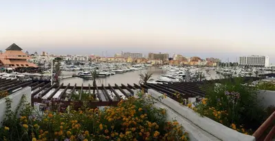 a view of a marina with boats in the water at Home Out Luxury Marina Apartment - 2 Bedrooms Sea View in Vilamoura