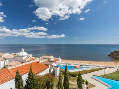 a view of the beach from a resort at Studio Dream View 50m from the beach by Interhome in Albufeira