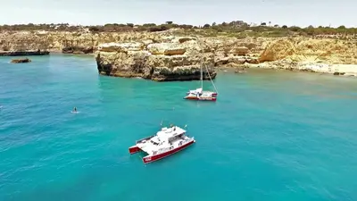 two boats in a large body of water at Marina Vilamoura - Aquamar 315 by Vilamoura Sun in Vilamoura