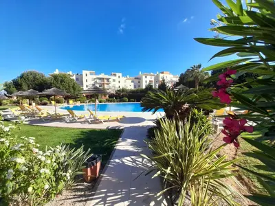 a view of the pool at the resort at Blue House Corcovada in Albufeira